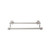 Top Knobs Edwardian Bath 24" Double Towel Bar - Hex Backplate, Brushed Satin Nickel - ED9BSNB