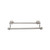 Top Knobs Edwardian Bath 24" Double Towel Bar - Brushed Satin Nickel - Plain Backplate - ED9BSND