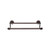 Top Knobs Edwardian Bath 24" Double Towel Bar - Plain Backplate, Oil Rubbed Bronze - ED9ORBD