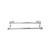 Top Knobs Edwardian Bath 30" Double Towel Bar - Polished Chrome - Oval Backplate - ED11PCC