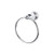 Top Knobs Hudson Bath Ring, Polished Chrome - HUD5PC