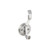 Top Knobs Reeded Wall Hooks 4 11/16", Polished Chrome - TK1062PC