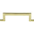 Atlas Homewares Campaign Bar Pull 3 3/4 Inch (c-c) - Polished Brass, 385-PB