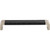 Atlas Paradigm Door Pull 6 5/16 Inch (c-c) - BN & Black Croc Leather, 3151-BN-CRC
