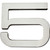 Atlas Paragon #5 House Number - Stainless Steel, PGN5-SS