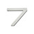Atlas Paragon #7 House Number - Stainless Steel, PGN7-SS