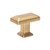 Atlas Sweetbriar Lane Rectangle Door Knob 1 3/8 Inch - Warm Brass, A661-WB