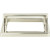 Atlas Tableau Square Door Pull Base and Top 3 Inch (c-c) - Polished Nickel, 411-PN