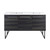 Swiss Madison Annecy 60" Black Walnut, Double Sink Bathroom Vanity With White, 3-Hole Artificial Stone Sink Top - SM-BV226D-3 Swiss Madison Annecy 60" Black Walnut, Double Sink Bathroom Vanity With White, 3-Hole Artificial Stone Sink Top - SM-BV226D-3