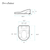 Swiss Madison St. Tropez One-Piece Elongated Toilet Vortex Dual-Flush 1.1/1.6 gpf with Smart Seat Bidet - Glossy White - SM-1T0814GW
