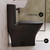 Swiss Madison Sublime II One-Piece 10" Rough-in 1.1/1.6 GPF Dual Top Flush Round Compact Toilet - Matte Black - SM-1T277MB