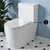 Swiss Madison Liberte One-Piece 12" Rough-in 1.28 GPF Left-Hand Flush Elongated ADA Toilet - Glossy White - SM-1T7801GW