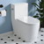 Swiss Madison Liberte One-Piece 12" Rough-in 1.28 GPF Left-Hand Flush Elongated ADA Toilet - Glossy White - SM-1T7801GW