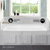 Swiss Madison Voltaire 60" x 32" Left Drain Soaking Alcove Bathtub - Glossy White with Integrated Overflow, Drain Included - SM-AB0521GW
