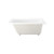 Swiss Madison Voltaire 54" x 30" Right Drain Soaking Alcove Bathtub - Glossy White with Integrated Overflow, Drain Included - SM-AB0545GW