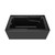 Swiss Madison Voltaire 54" x 30" Skirted Left Drain Soaking Alcove Bathtub - Glossy Black with Integrated Armrest - SM-AB549GB Swiss Madison Voltaire 54" x 30" Skirted Left Drain Soaking Alcove Bathtub - Glossy Black with Integrated Armrest - SM-AB549GB