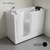 Swiss Madison Auvergne 53" x 27" ADA Left Drain Walk-in Soaking Bathtub - Glossy White, Faucet Set, Drain, Grab Bars, Pillow Included - SM-AB6801GW Swiss Madison Auvergne 53" x 27" ADA Left Drain Walk-in Soaking Bathtub - Glossy White, Faucet Set, Drain, Grab Bars, Pillow Included - SM-AB6801GW