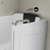 Swiss Madison Auvergne 53" x 27" ADA Left Drain Walk-in Soaking Bathtub with Massage Jets - Glossy White, Faucet Set, Drain, Grab Bars, Pillow Included - SM-AB6803GW