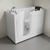 Swiss Madison Auvergne 53" x 27" ADA Left Drain Walk-in Soaking Bathtub with Massage Jets - Glossy White, Faucet Set, Drain, Grab Bars, Pillow Included - SM-AB6803GW