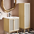 Swiss Madison Classe 15.5" x 15" x 60" Freestanding Linen Cabinet - Natural Oak - SM-BC101NO