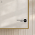Swiss Madison Porte 20" x 30" Arched Recessed or Wall Mount Mirrored Medicine Cabinet - Gold Frame - SM-MC9001BG