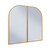 Swiss Madison Porte 32" x 31" Arched Recessed or Wall Mount Mirrored Medicine Cabinet - Gold Frame - SM-MC9002BG
