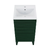 Swiss Madison Cascade 18" Freestanding Bathroom Vanity - Green Oak with Sink Top - SM-BV560GA
