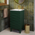 Swiss Madison Cascade 18" Freestanding Bathroom Vanity - Green Oak with Sink Top - SM-BV560GA