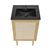 Swiss Madison Classe 18" Freestanding Bathroom Vanity - Natural Oak with Black Sink Top - SM-BV661NOMB