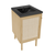 Swiss Madison Classe 18" Freestanding Bathroom Vanity - Natural Oak with Black Sink Top - SM-BV661NOMB