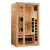 Golden Designs Dynamic Gracia 1-2-Person Full Spectrum Near Zero EMF (Under 3MG) FAR Infrared Sauna (Canadian Hemlock) - DYN-6119-03 FS