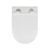 Swiss Madison Calice Wall-Hung Toilet Bundle 0.8/1.6 GPF Dual Flush - Glossy White with Black Flush Plate - SM-WT2303GW