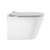 Swiss Madison Calice Wall-Hung Toilet Bundle 0.8/1.6 GPF Dual Flush - Glossy White with White Flush Plate - SM-WT2301GW