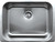 Whitehaus WHNU2318 23 1/2" Noah Single Bowl Undermount Kitchen Sink - Brushed Stainless Steel