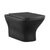 Swiss Madison Carre Wall-Hung Toilet Bundle 0.8/1.6 GPF Dual Flush - Matte Black with Brass Flush Plate - SM-WT1502MB