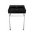Swiss Madison Claire 24" Rectangle Matte Black Zero Hole Console Sink with Polished Chrome Legs - SM-CS1902CH-0MB Swiss Madison Claire 24" Rectangle Matte Black Zero Hole Console Sink with Polished Chrome Legs - SM-CS1902CH-0MB