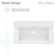Swiss Madison Claire 30" Rectangle Wall-Mount Bathroom Sink with 8" Widespread Holes, Glossy White - SM-WS333-3