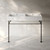 Swiss Madison Claire 48" Double Basin Console Sink with Matte Black Legs - SM-CS1901MB-D