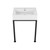 Swiss Madison Concorde 24" Rectangle Console Sink with Matte Black Legs - SM-CS0201MB