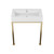 Swiss Madison Concorde 30" Rectangle Console Sink with Brushed Gold Legs - SM-CS0202BG Swiss Madison Concorde 30" Rectangle Console Sink with Brushed Gold Legs - SM-CS0202BG