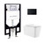 Swiss Madison Concorde Wall-Hung Toilet Bundle 0.8/1.6 GPF Dual Flush - Glossy White with Black Flush Plate - SM-WT0203GW Swiss Madison Concorde Wall-Hung Toilet Bundle 0.8/1.6 GPF Dual Flush - Glossy White with Black Flush Plate - SM-WT0203GW