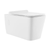 Swiss Madison Concorde Wall-Hung Toilet Bundle 0.8/1.6 GPF Dual Flush - Glossy White with Brass Flush Plate - SM-WT0202GW
