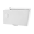 Swiss Madison Concorde Wall-Hung Toilet Bundle 0.8/1.6 GPF Dual Flush - Glossy White with White Flush Plate - SM-WT0201GW