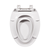 Swiss Madison Elongated Toilet Seat with Toddler Seat Built In, Family Toilet Seat - Glossy White - SM-TS1801GW