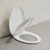 Swiss Madison Elongated Toilet Seat with Toddler Seat Built In, Family Toilet Seat - Glossy White - SM-TS1801GW