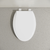 Swiss Madison Elongated Toilet Seat with Toddler Seat Built In, Family Toilet Seat - Glossy White - SM-TS1801GW