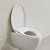 Swiss Madison Elongated Toilet Seat with Toddler Seat Built In, Family Toilet Seat - Glossy White - SM-TS1801GW