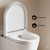Swiss Madison Hugo H Wall-Hung Toilet - Glossy White with Manual Bidet and Supporting Frame - SM-WT3907GW