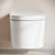 Swiss Madison Hugo H Wall-Hung Toilet - Glossy White with Manual Bidet and Supporting Frame - SM-WT3907GW