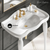 Swiss Madison Santorini 40" Rectangle 3-Hole Widespread Console Sink - White - SM-CS6101GW-3W